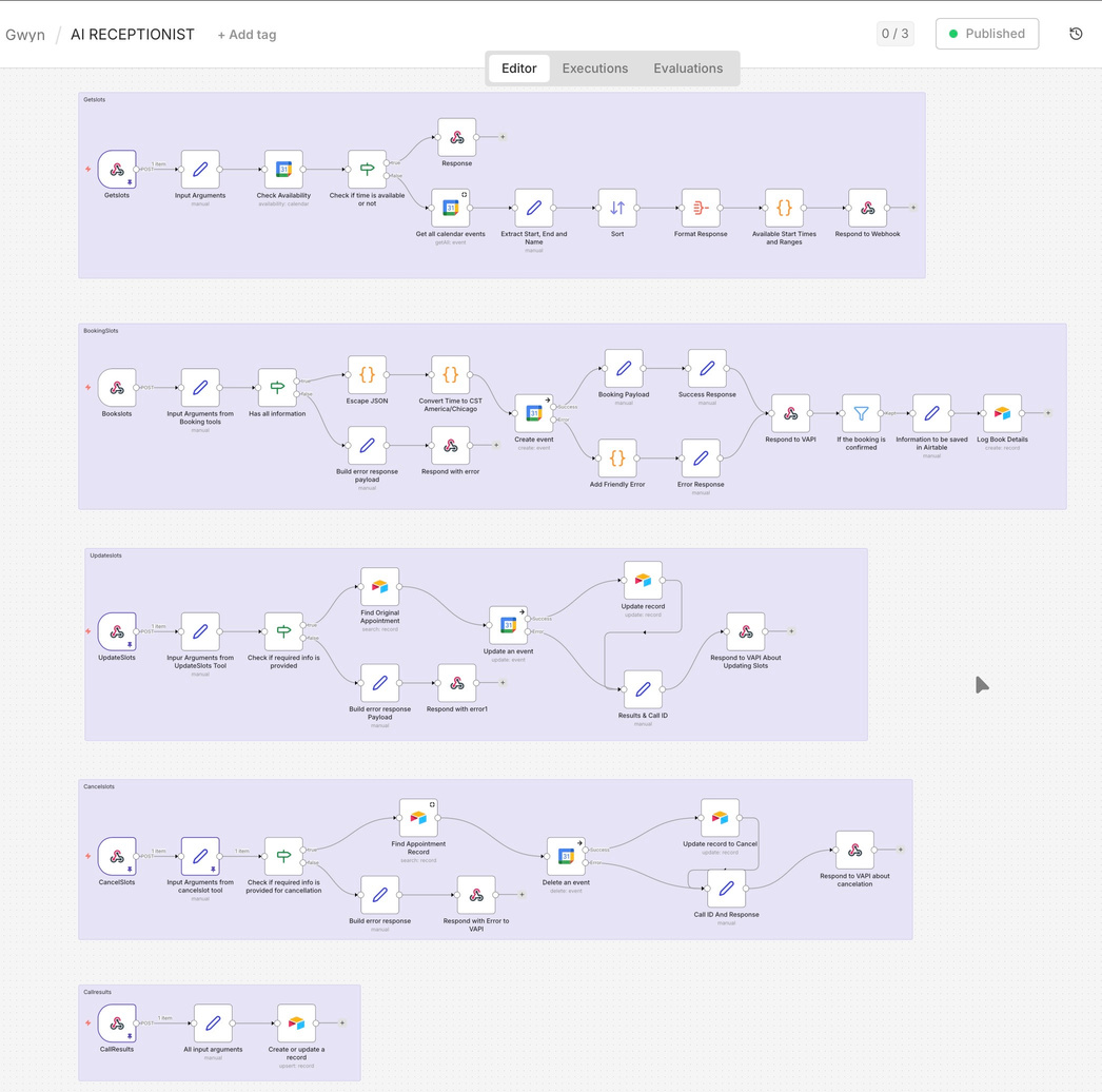AI Receptionist Bot
